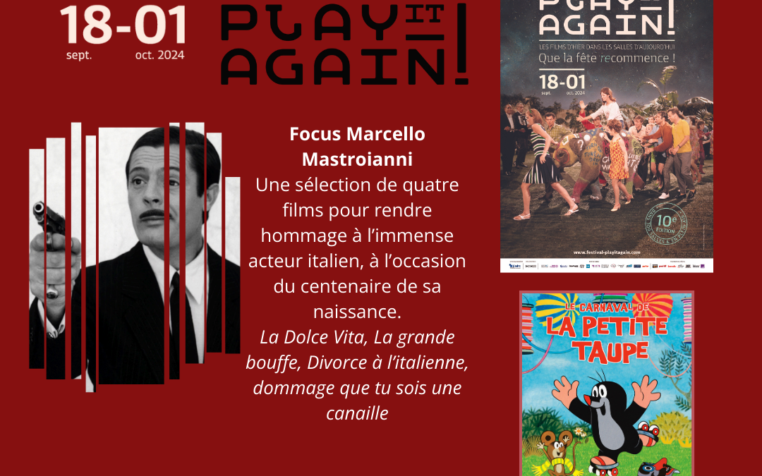 FESTIVAL PLAY IT AGAIN ! du 18 septembre au 1er octobre 2024