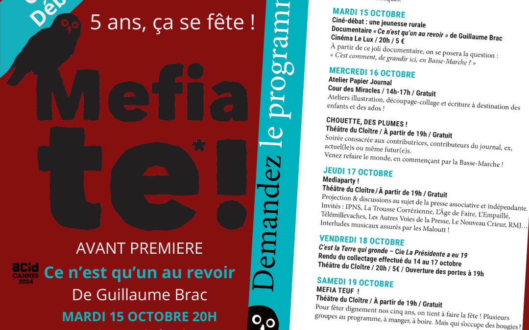 Ciné débat MEFIA TE ! 15/10/24