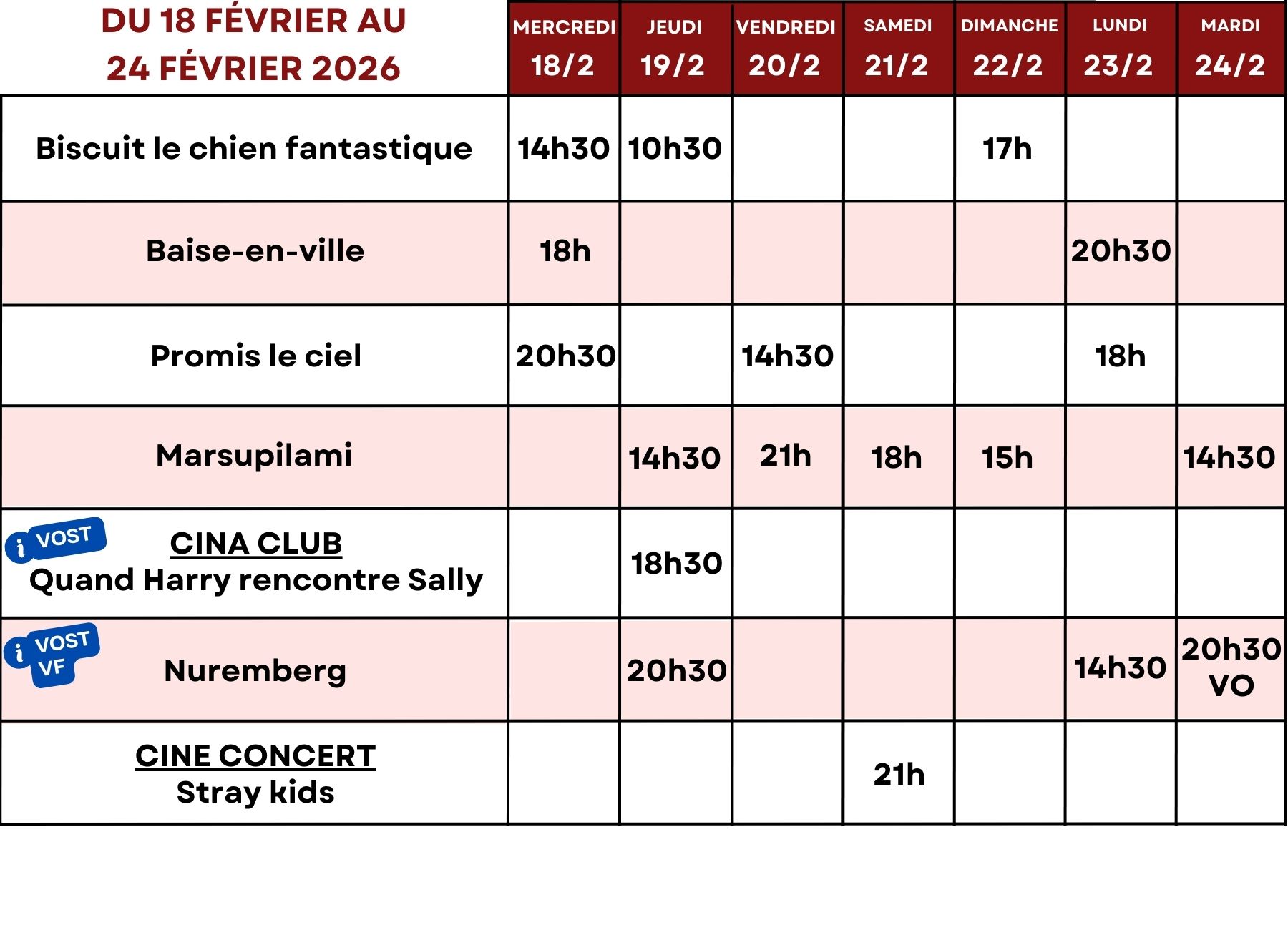 18 février-24 février 2026