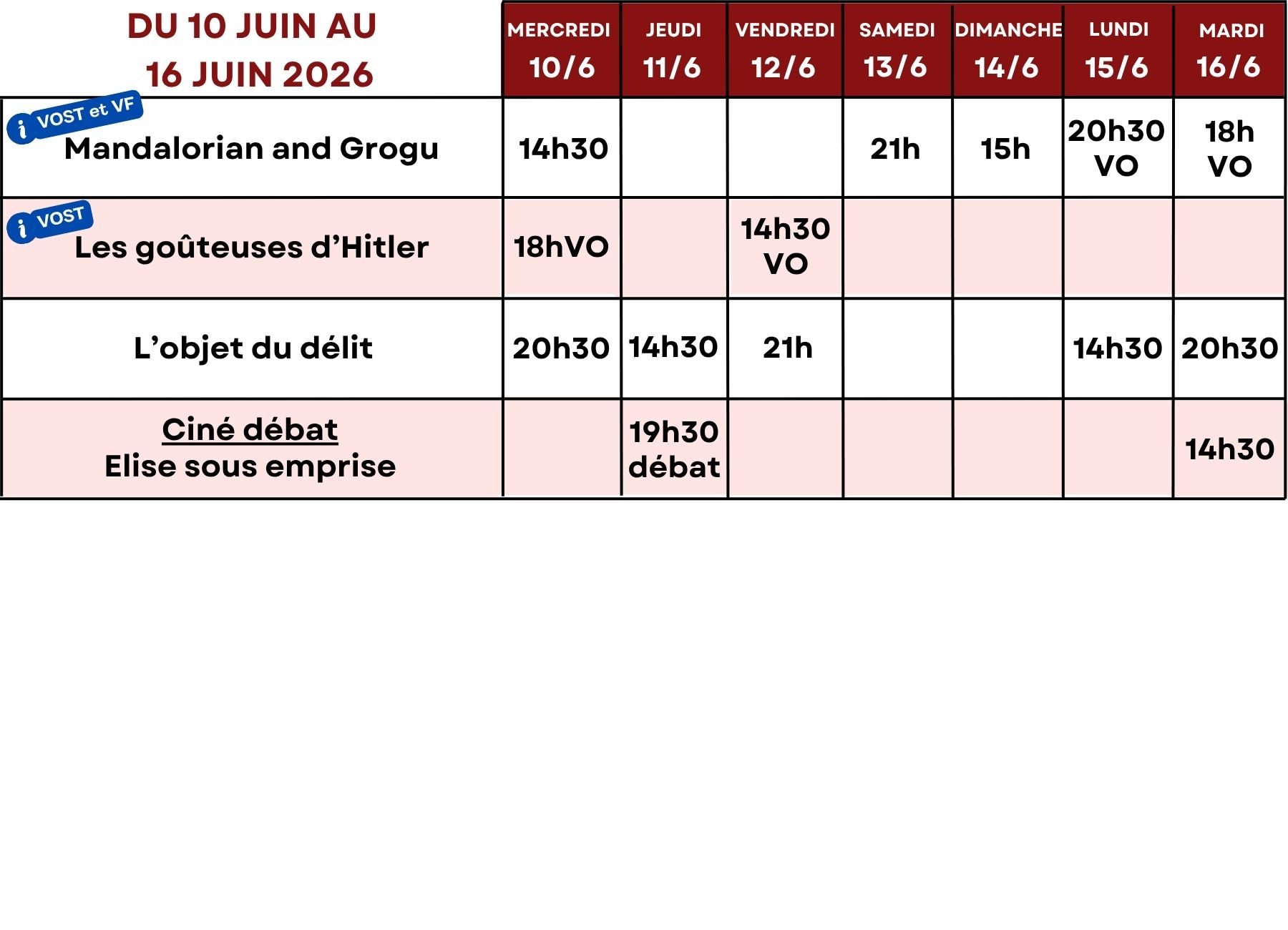 10 juin-16 juin