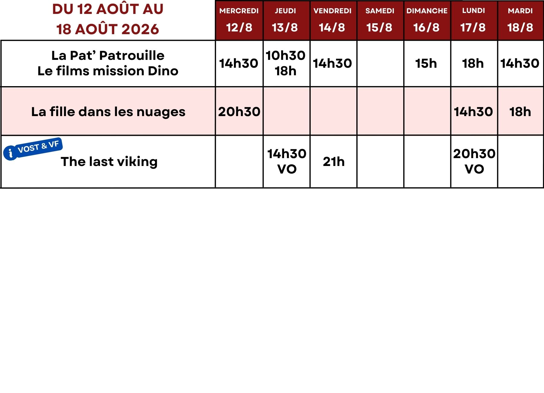 12 août-18 août
