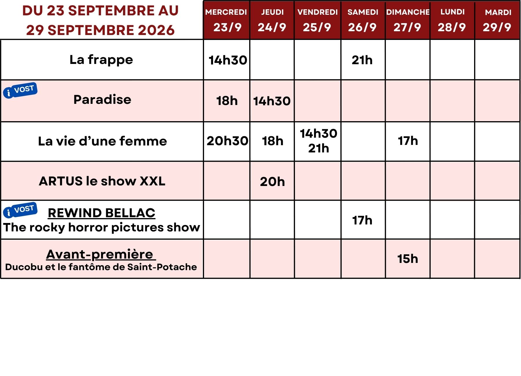 23 sept-29 sept